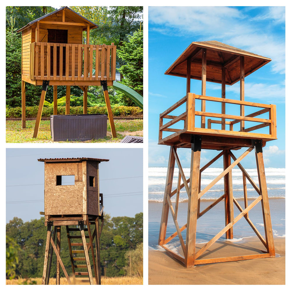 MJHHAPY deer stand bracket multi-use—suitable for blinds, platforms, pergolas.