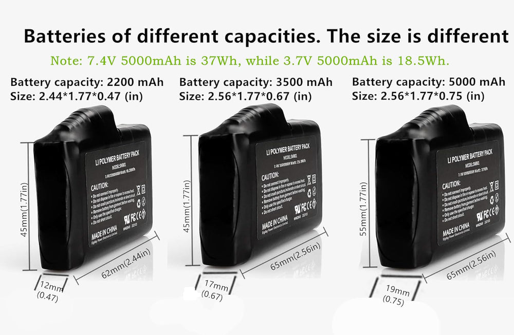 M Jiuyunmu charging cables shown for easy dual-battery recharge.