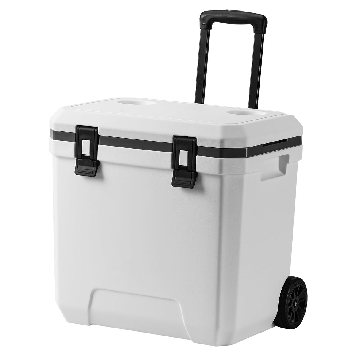 MKcreatorem 38QT wheeled cooler exterior demonstrates rugged durability for outdoor adventures.