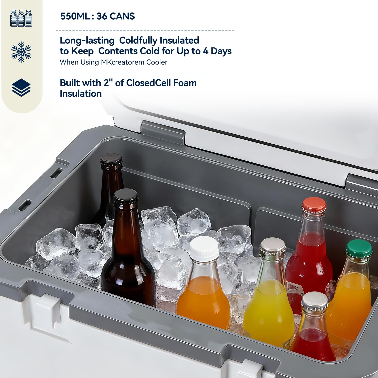 MKcreatorem retractable handle in action for easy transport.