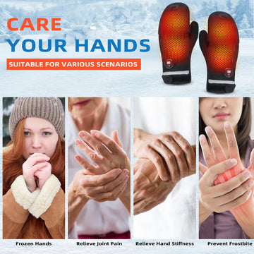 MKEFMEI heated gloves half-finger mode offers precise control while texting.