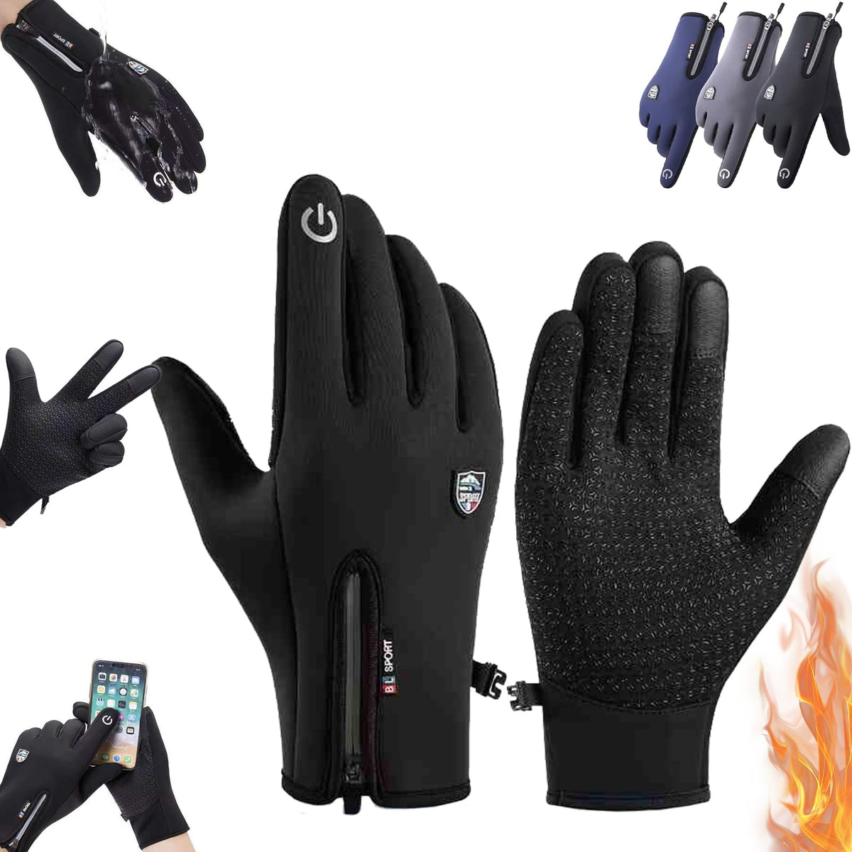 MKOXPO winter gloves front view for everyday cold weather