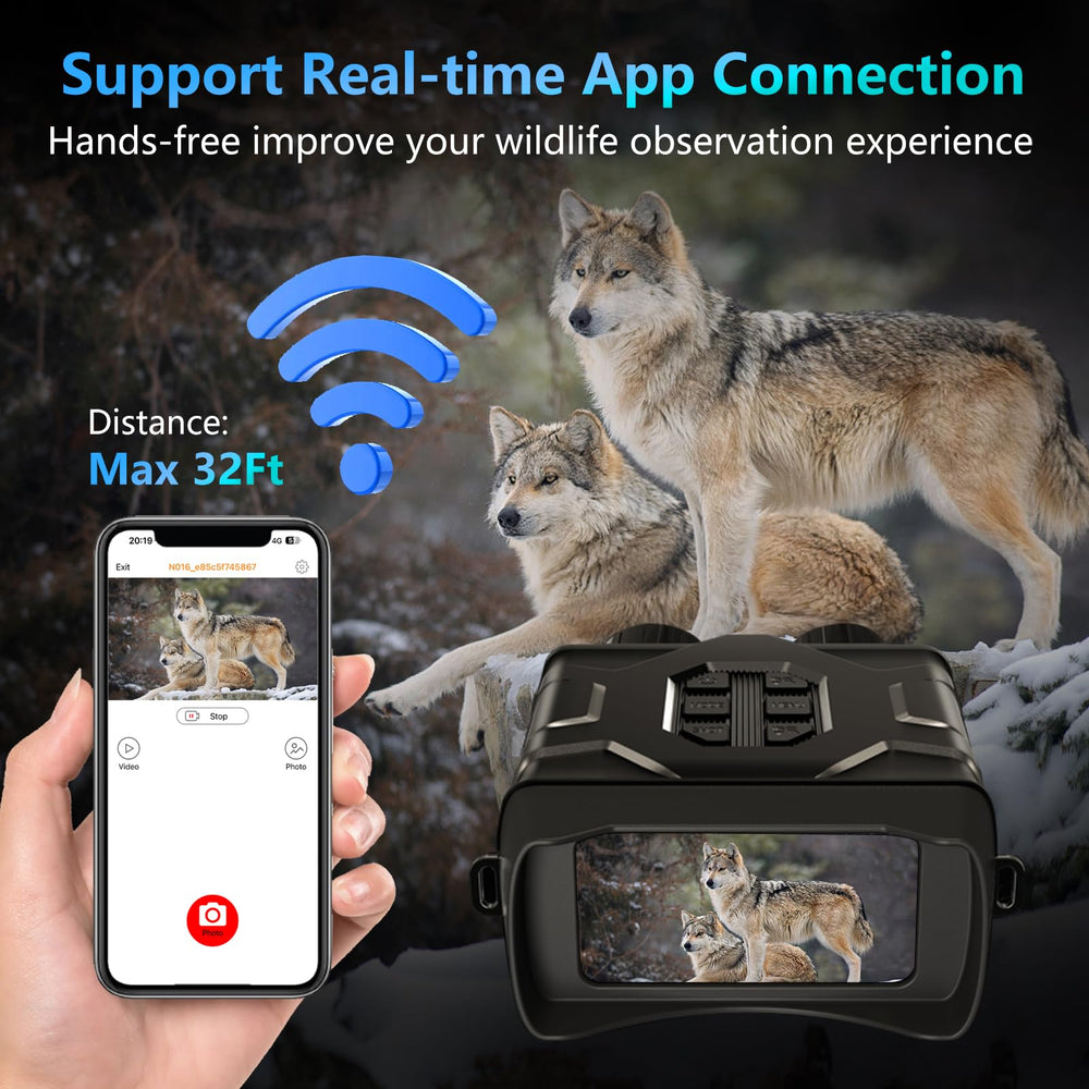 Mlifasty night vision binoculars 5K video captures moments with speed