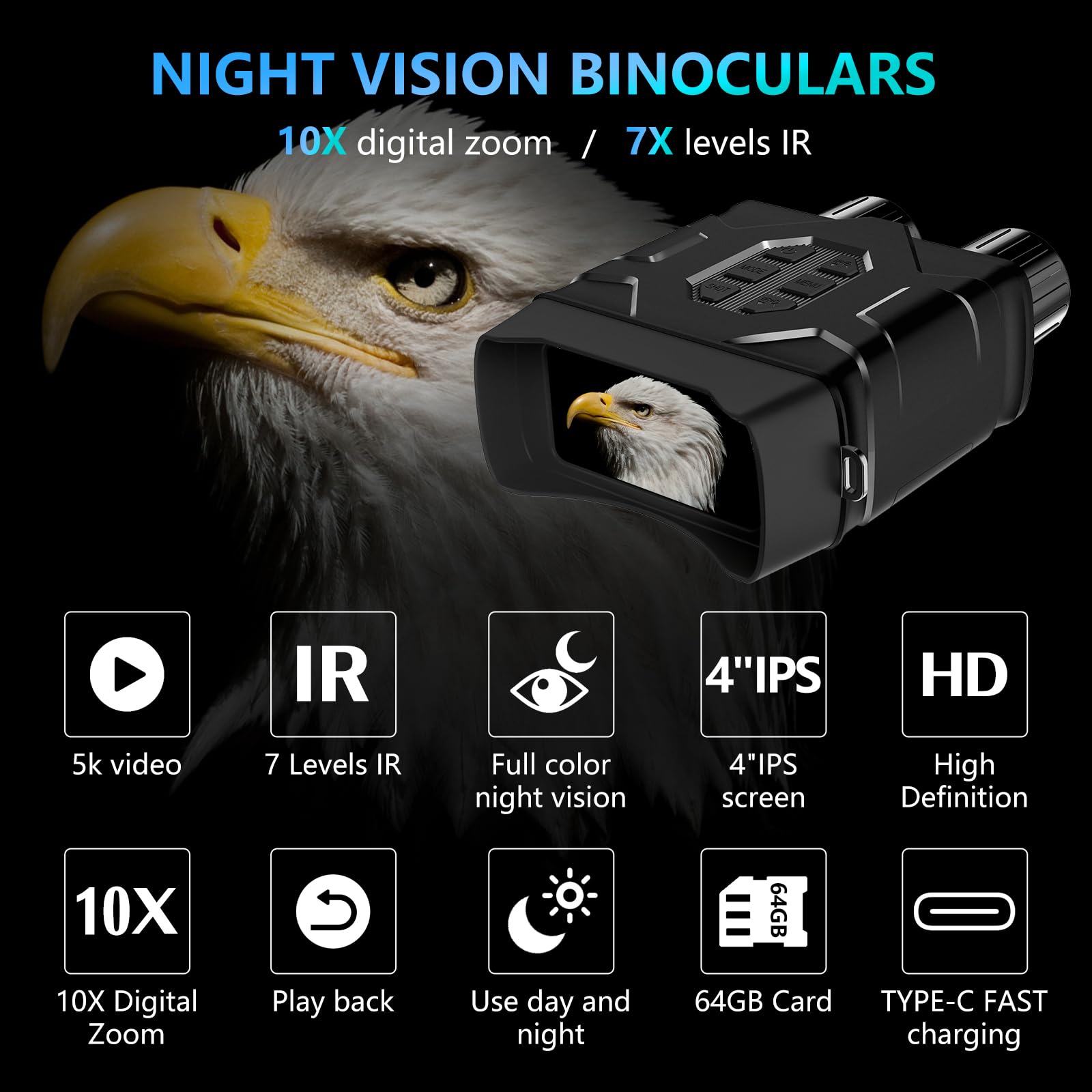 Mlifasty night vision binoculars app control demonstrates seamless remote access and file transfer