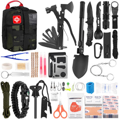 MLIPDC survival kit bag front view with MOLLE compatibility for easy outdoor attachment