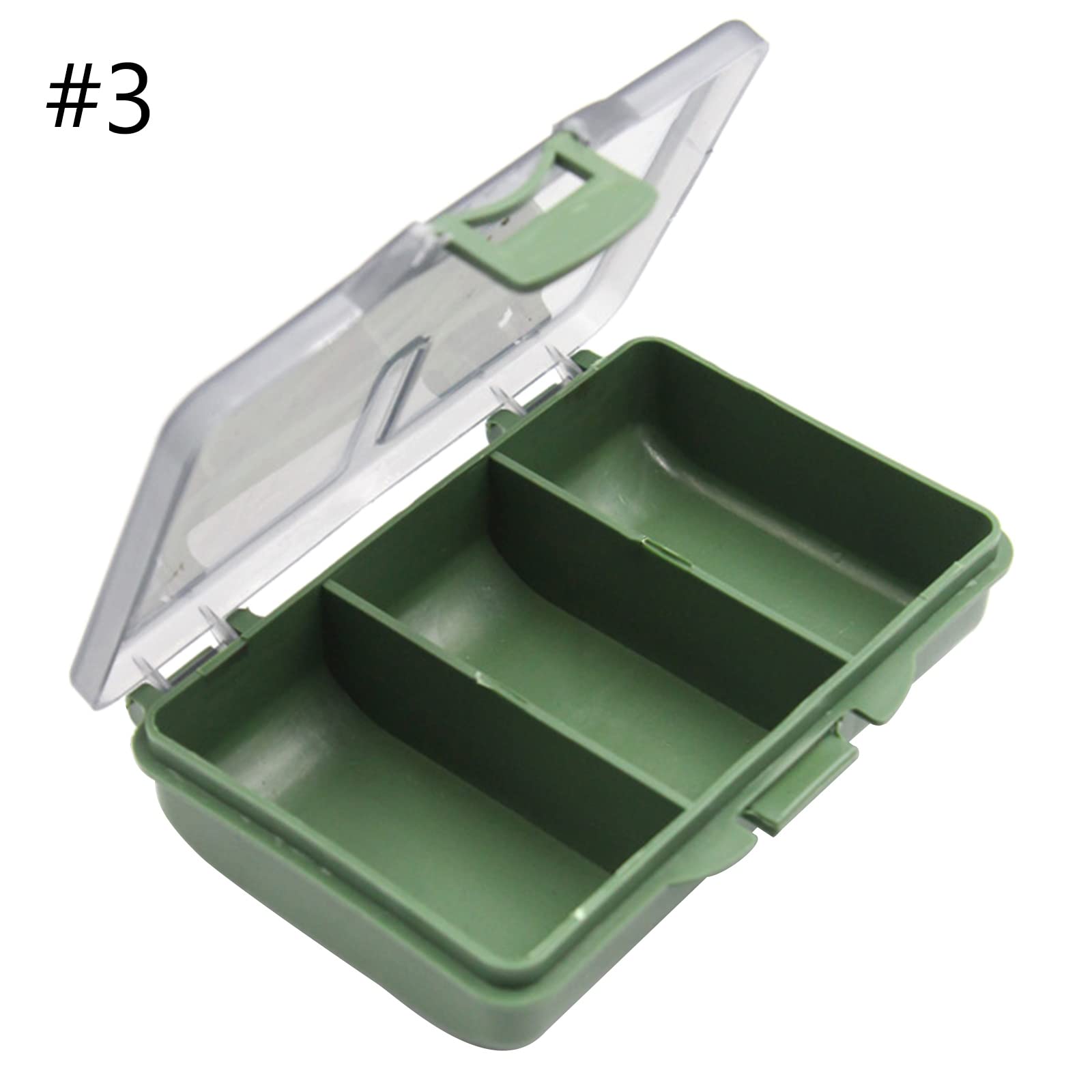 Mllepjdh compact tackle organizer keeps hooks and baits neatly arranged for quick access.