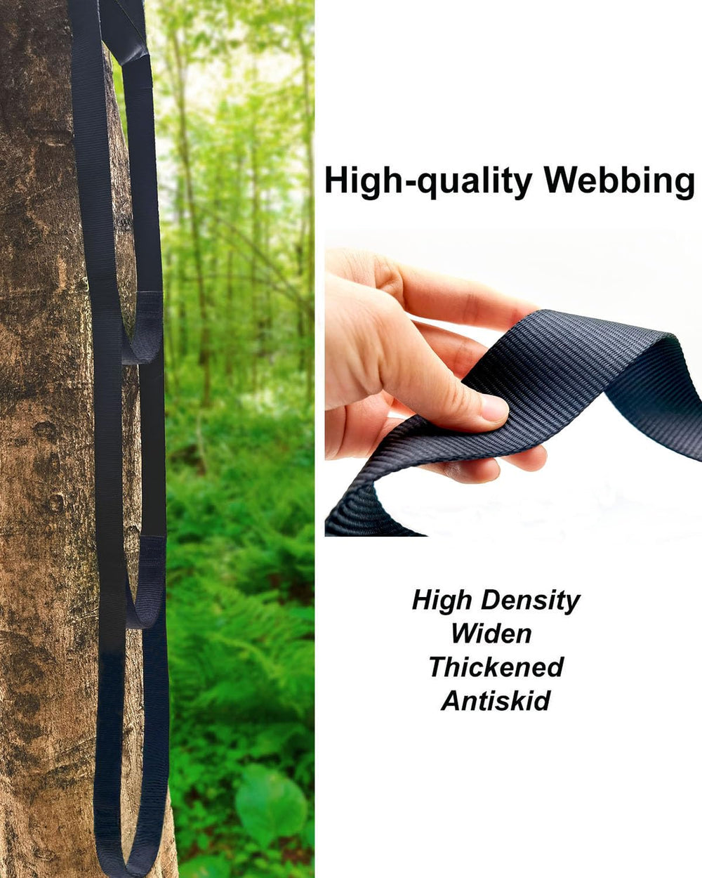 MLNSUNNY 4-step climbing aideр adjustable-strap demonstrates versatile fit on various climbing poles.