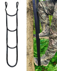 MLNSUNNY 4-step climbing aider side view shows durable double-thickened webbing for heavy-duty use.
