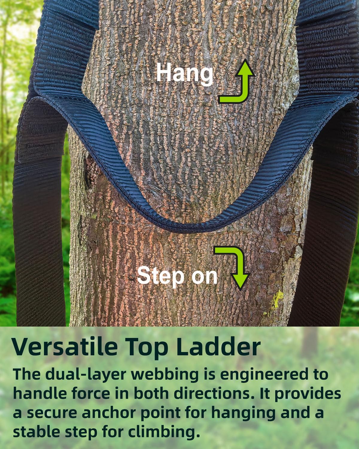 MLNSUNNY 4-step climbing aider weight-per-step emphasizes lightweight portability during expeditions.