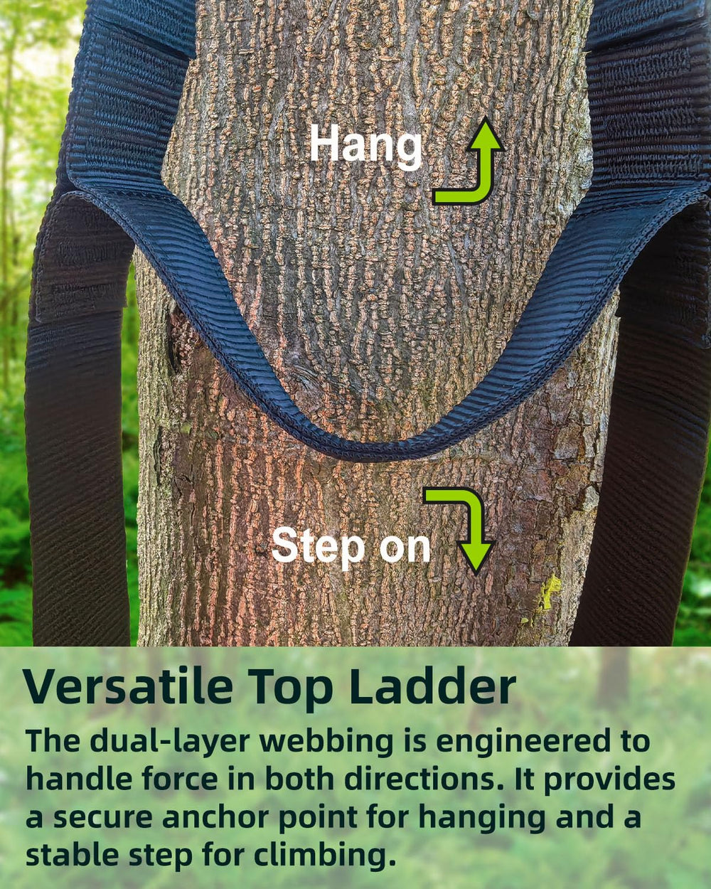 MLNSUNNY 4-step climbing aider weight-per-step emphasizes lightweight portability during expeditions.