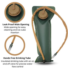 M MCGUIRE GEAR 3L water bladder with wide opening for easy cleaning