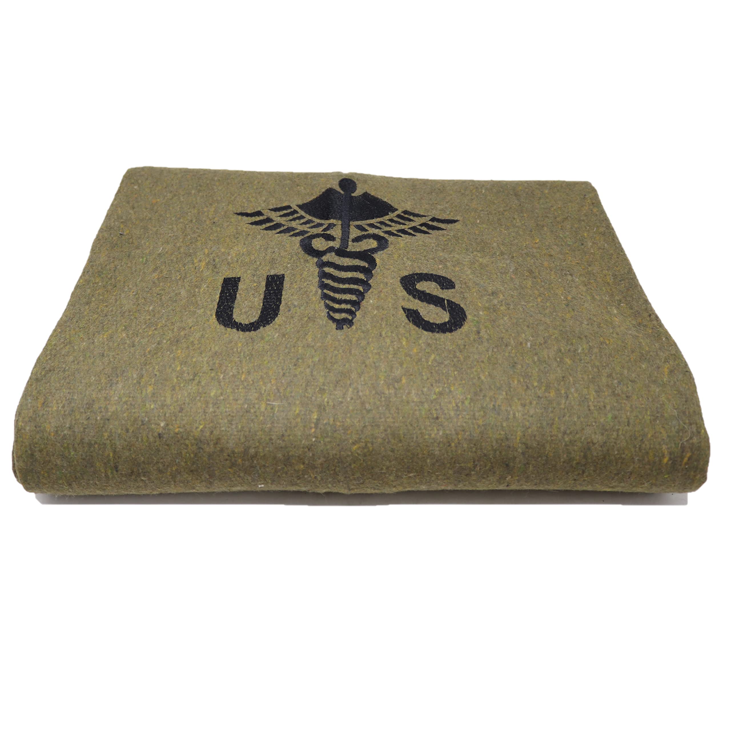 M MCGUIRE GEAR embroidered Caduceus logo on the blanket.