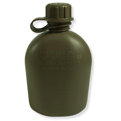 M MCGUIRE GEAR GI 1qt canteen front view for rugged outdoor hydration.