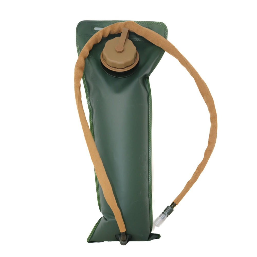 M MCGUIRE GEAR hydration bladder showcasing a 3-liter capacity for extended hikes.