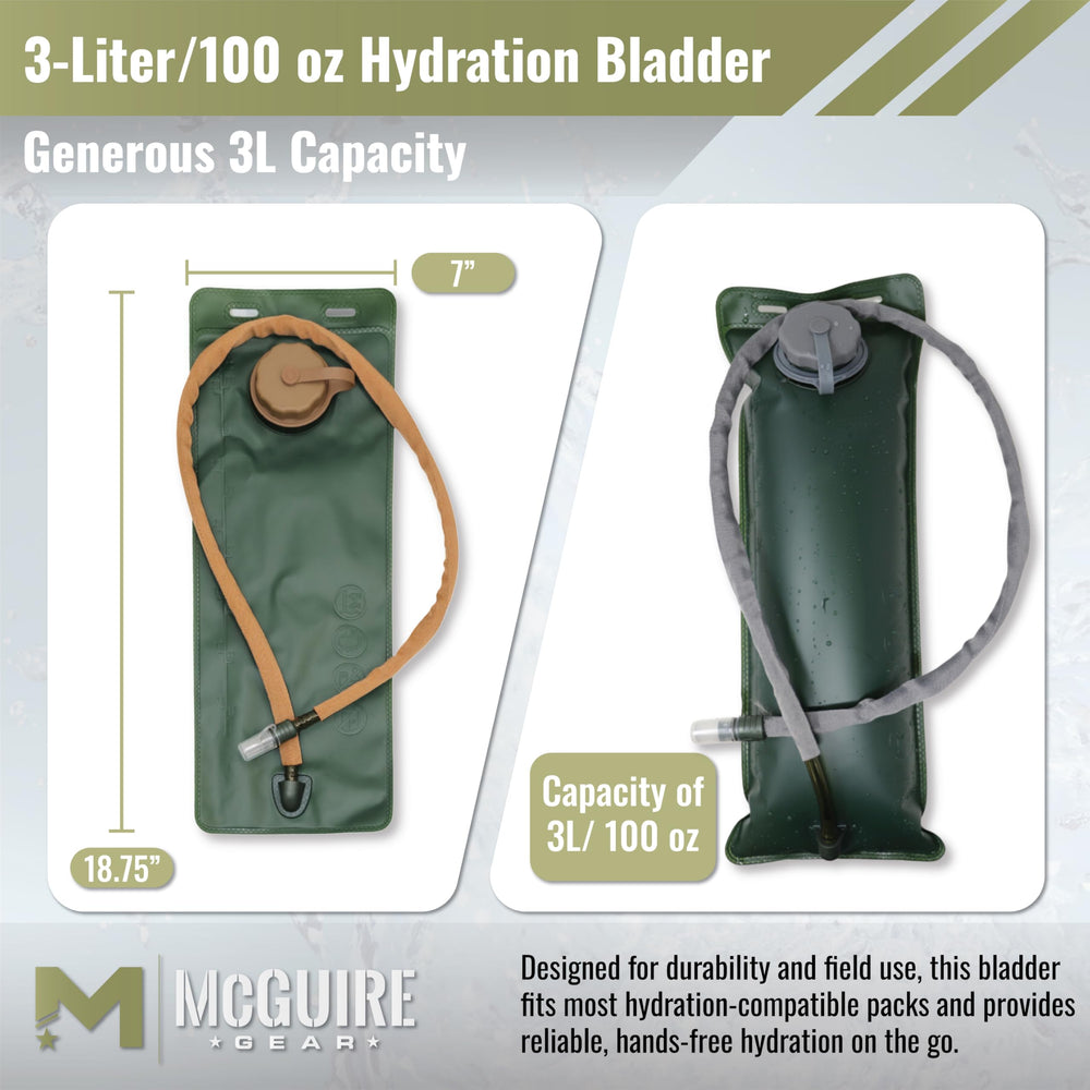 M MCGUIRE GEAR insulated drinking tube keeps water cooler on long rides.