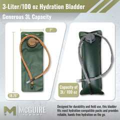 M MCGUIRE GEAR insulated drinking tube keeps water cooler on hot days