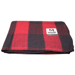 M MCGUIRE GEAR Warm Wool Bunkhouse Blanket front view shows plush texture and warmth