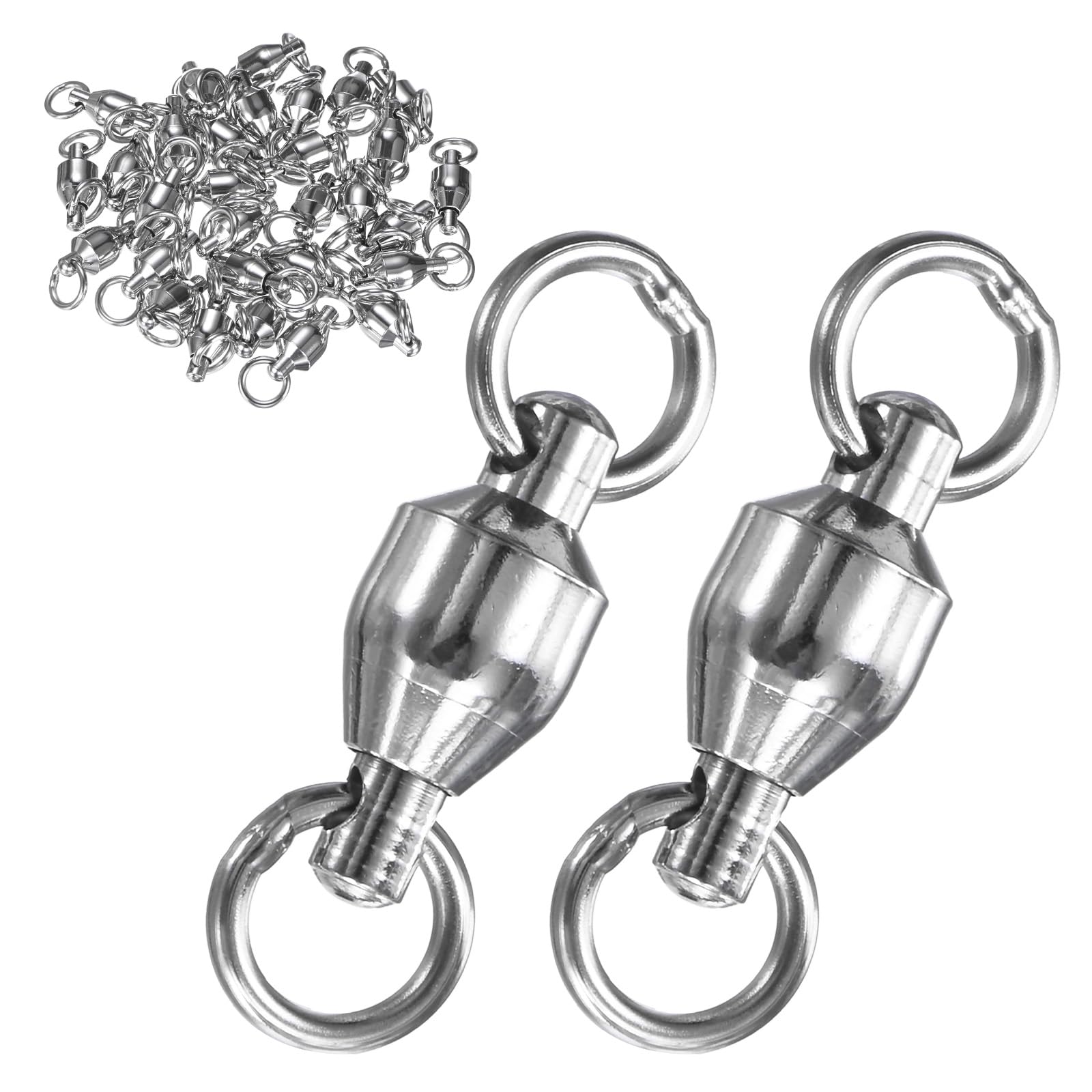 MMETERXITY 30-pack ball-bearing swivel with 8lb strength for fishing
