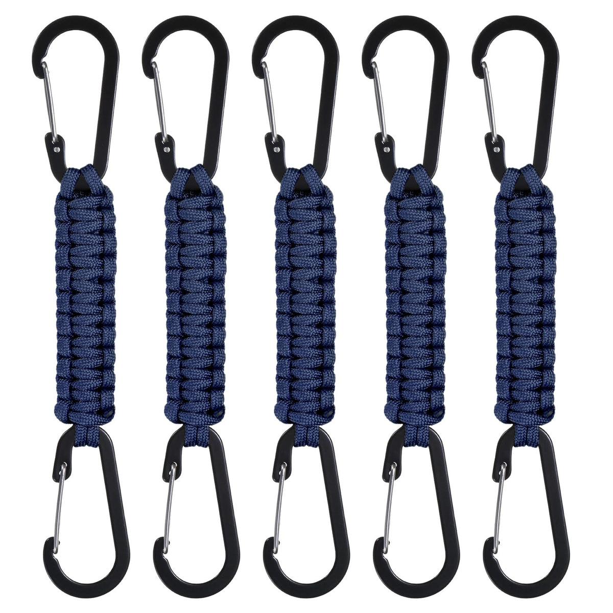 M METERXITY paracord lanyard with navy clip for secure everyday carry.