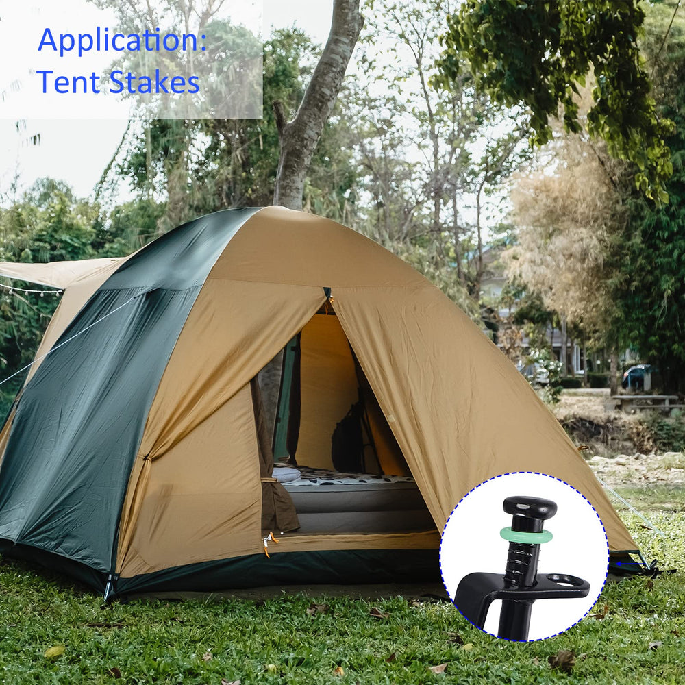 M METERXITY silicone peg o-ring provides durable, reusable protection for tent stakes.