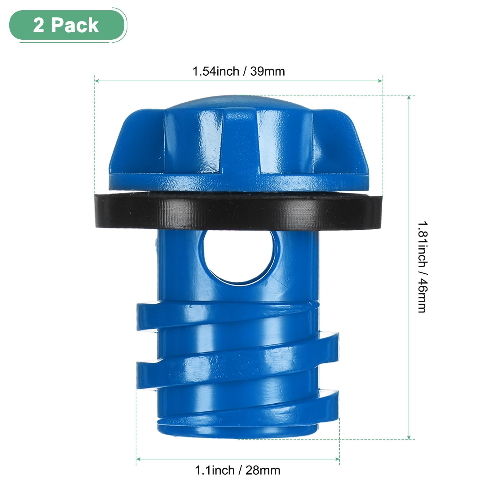 MMETERXITY cooler drain plug blue sealed gasket demonstrates tight seal to prevent leaks