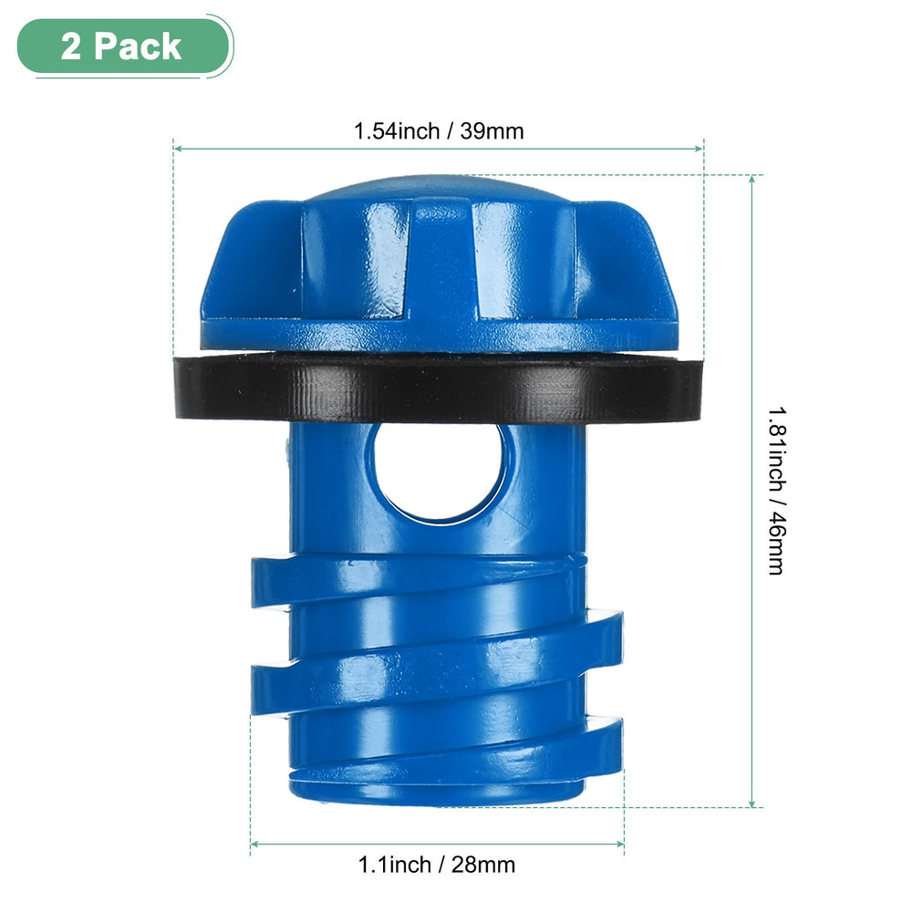 MMETERXITY cooler drain plug blue sealed gasket demonstrates tight seal to prevent leaks