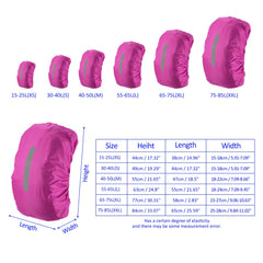 MMETERXITY durable polyester rain cover protects backpacks during outdoor use.