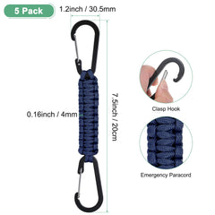 M METERXITY paracord lanyard close-up shows braided durability.