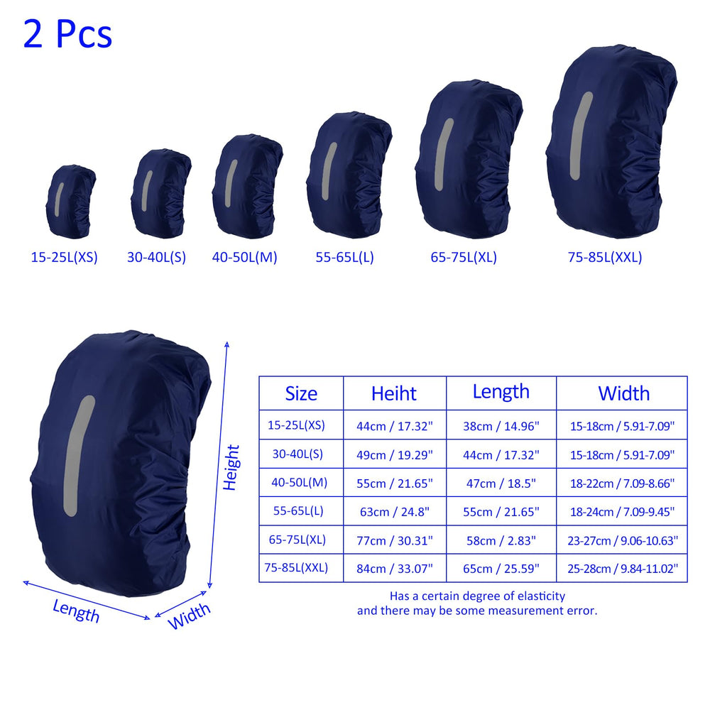 M METERXITY anti-slip fixation keeps cover securely on your pack.