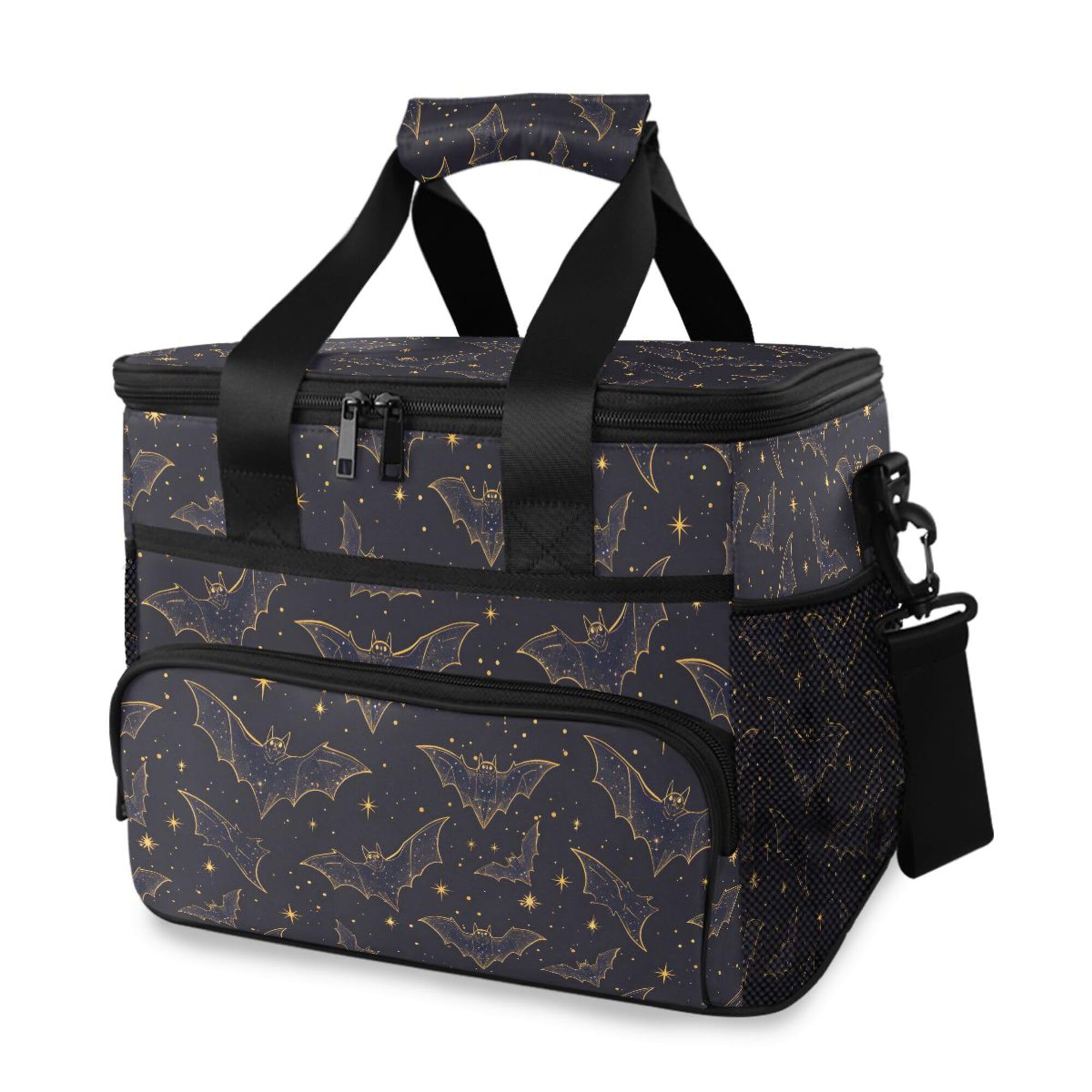 MNSRUU cooler bag bats-stars design for stylish lunch transport
