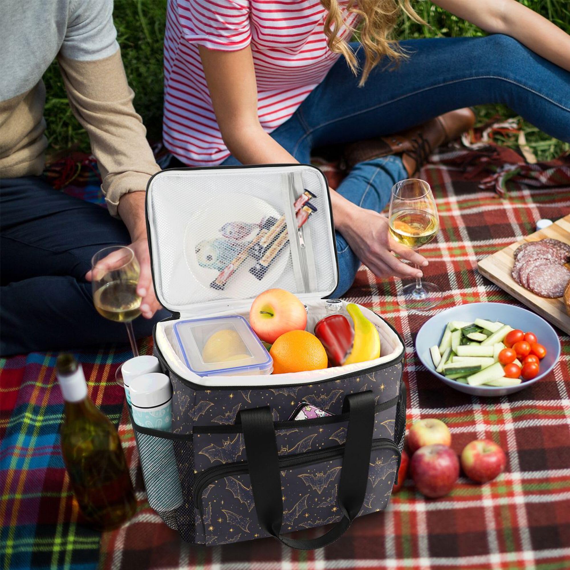 MNSRUU cooler bag with PEVA lining keeps food fresh longer