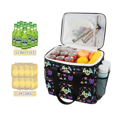 MNSRUU insulated lunch bag with PEVA lining keeps food fresh.