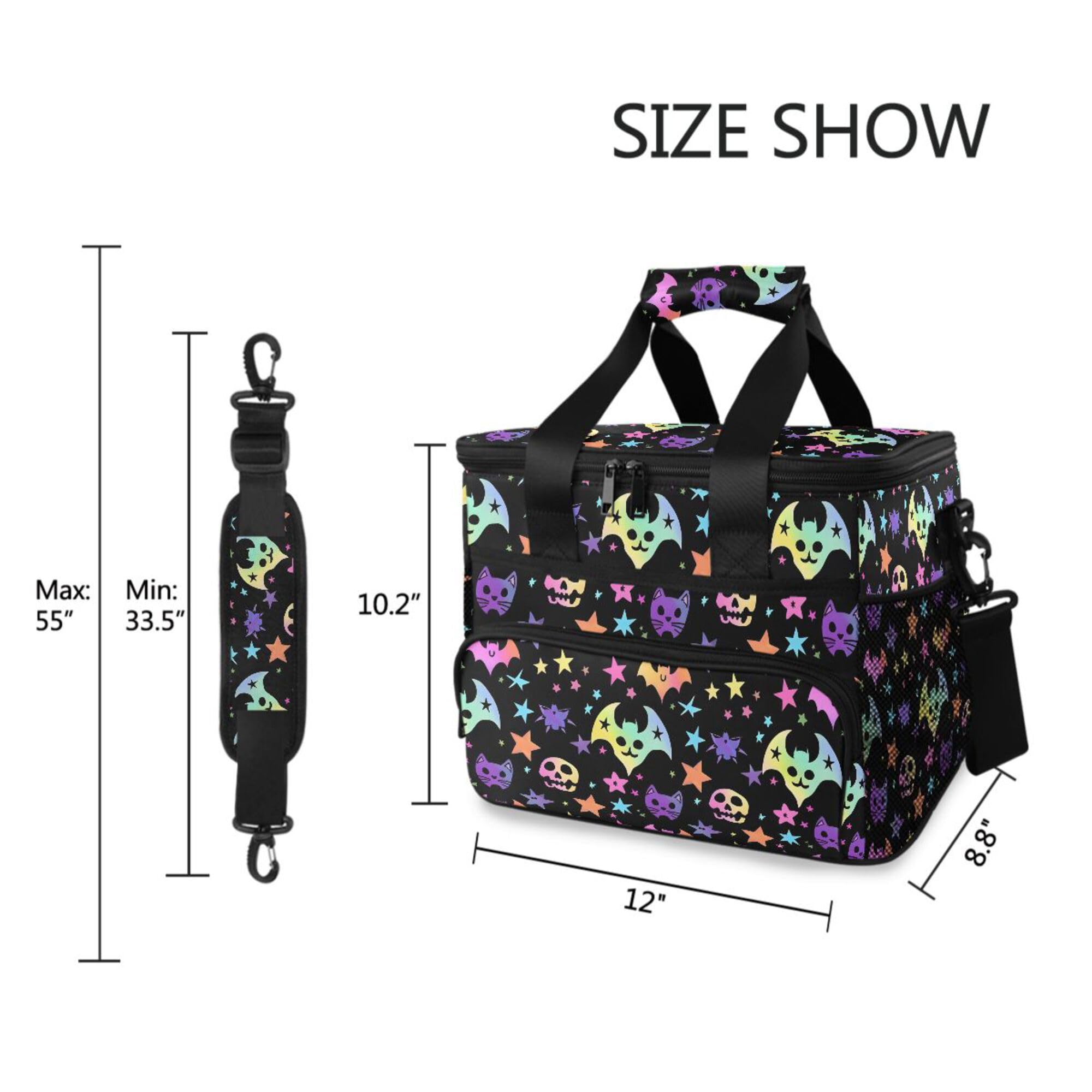 MNSRUU large-capacity lunch tote ideal for picnics and beach days.