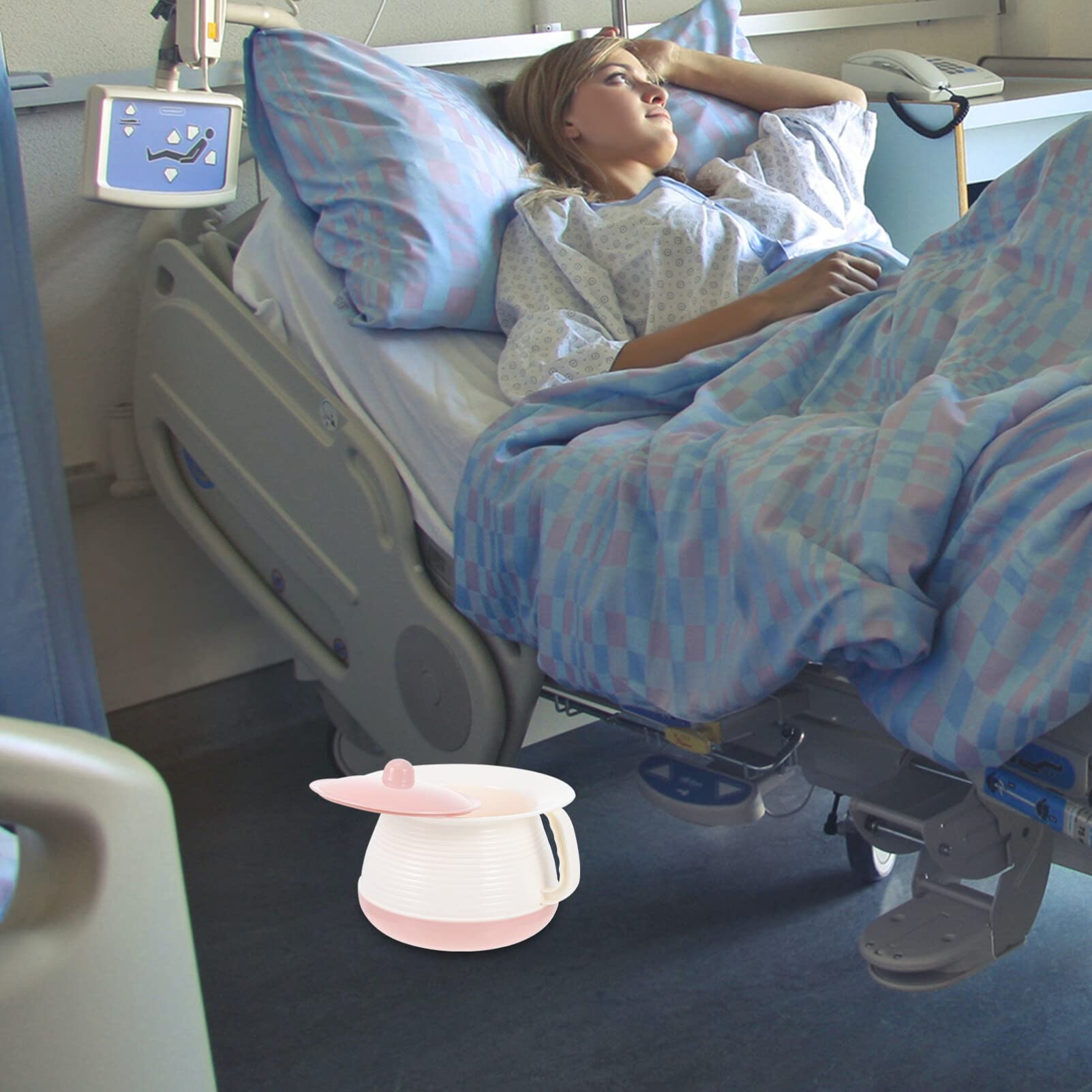 Mobestech hospital-friendly spittoon supports hygienic in-room use.