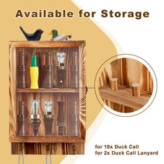 MOCAS duck-call rack side view highlighting three lanyard hooks