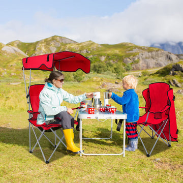Moclever heavy-duty camp chair uses 600D Oxford fabric for durability.