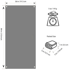 Modern Grizzly breathable ground cover enables air circulation around tent