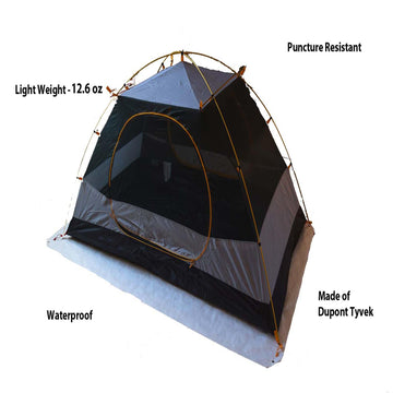 MODERN GRIZZLY easy setup under-tent ground mat for quick camping prep