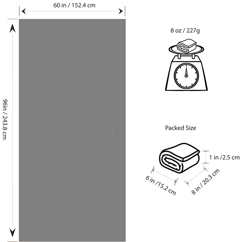 MODERN GRIZZLY Ground Sheet Under Tent Footprint blocks moisture while allowing airflow.