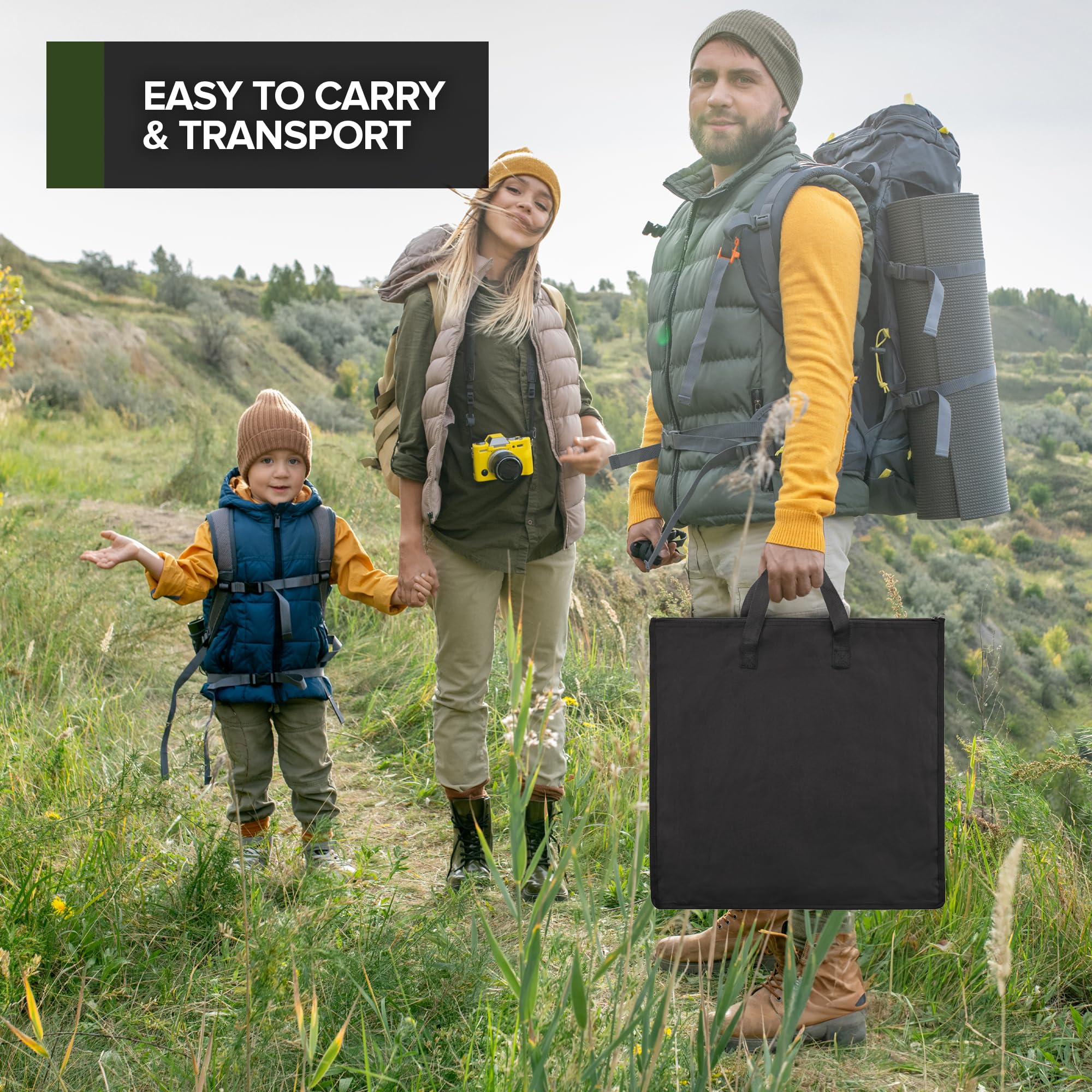 Modern Innovations compact foldable design for easy packing and storage.