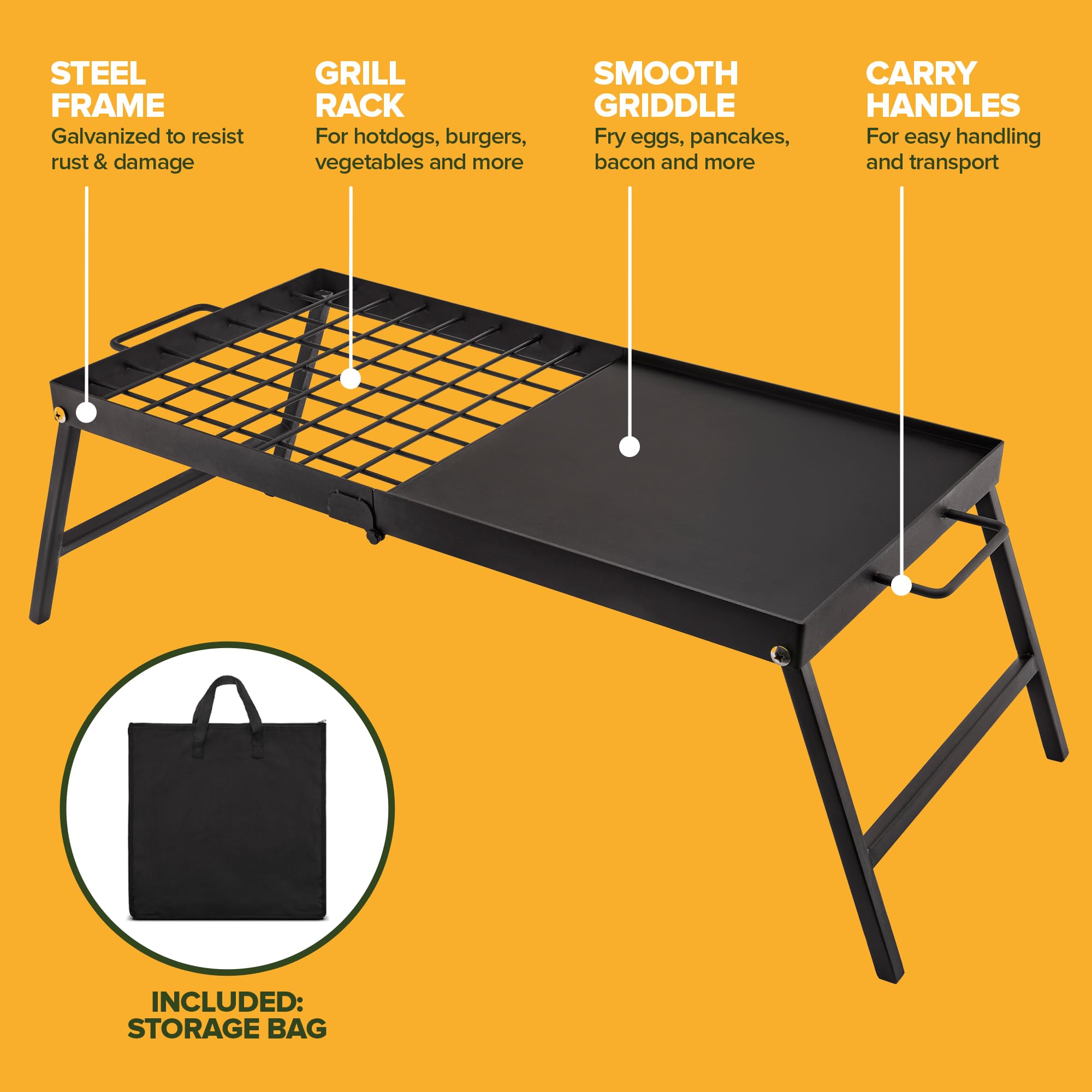 Modern Innovations grill and griddle surface ready for sizzling meals.