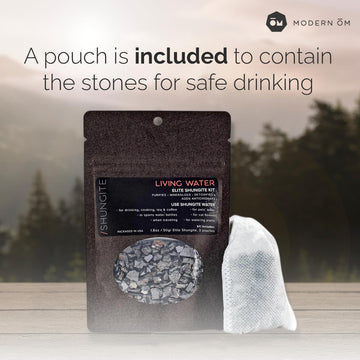 Modern OM shungite stones for cooking, tea, and beverages