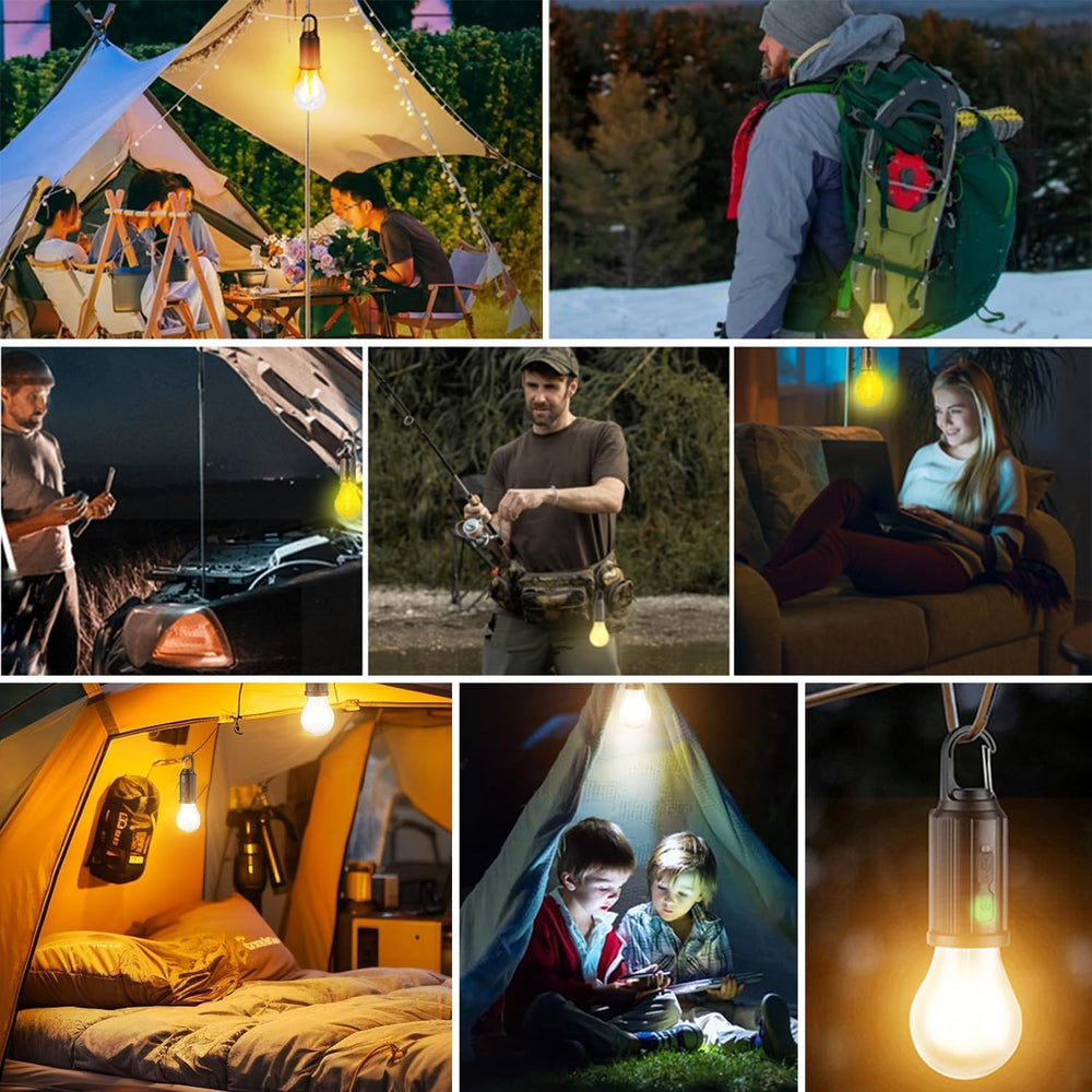 MODOAO Led Tent Lights backpack-friendly kit for on-the-go use.