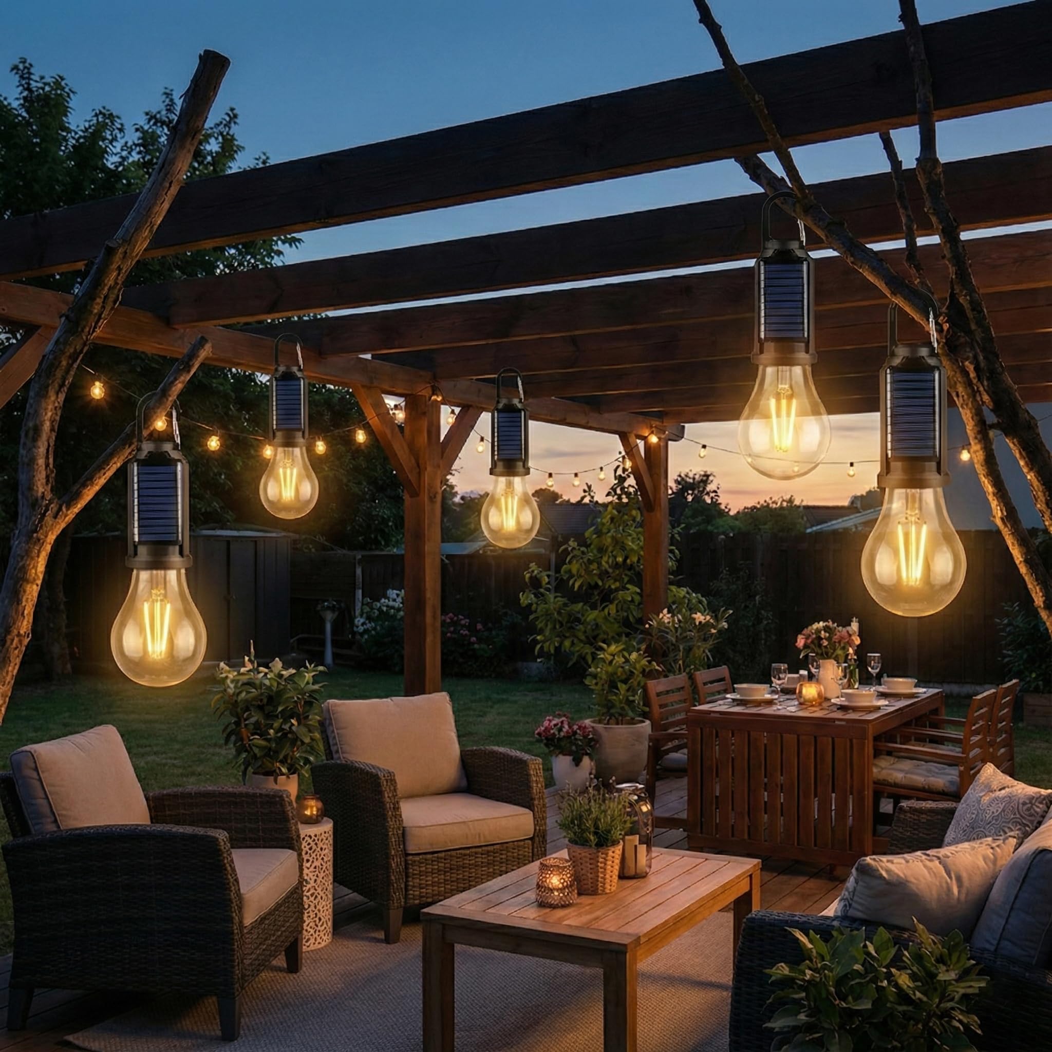 Modoao solar camping light value-pack with multiple lights.