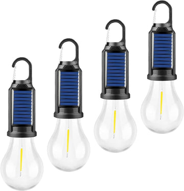 MODOAO solar tent lights lantern hanging for camping glow