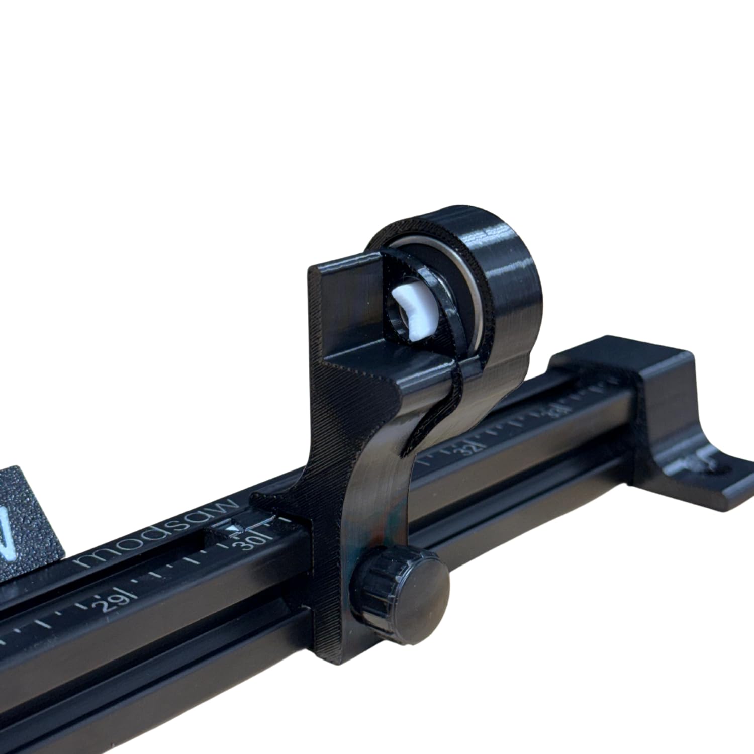 modsaw Deluxe Kit workstation setup on a bench for secure cuts