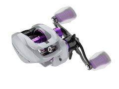 Front view of MODSZ2-7.3-LH Gray baitcast reel