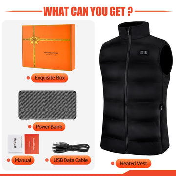 Moeput water-resistant fabric image suggests reliable warmth in light snow or rain.