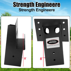 MOFEEZ weather coating finish protects deer stand brackets from rust and weather.