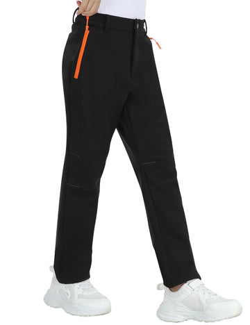 MoFiz Kids winter pants waterproof view demonstrates rain and snow protection for outdoor play
